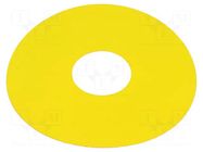 Description label; 45; 75mm; plastic; Body: yellow EAO