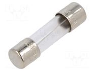 Fuse: fuse; 5A; 125VAC; quick blow; cylindrical,glass; 5x20mm; 5MF BEL FUSE