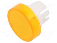 Actuator lens; 22mm; 61; transparent,yellow; plastic EAO