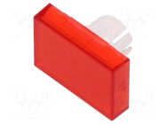 Actuator lens; 22mm; 61; red,transparent; plastic EAO