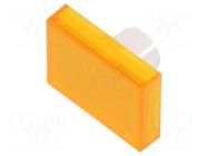 Actuator lens; 22mm; 61; transparent,yellow; plastic; Dim: 18x24mm EAO