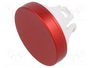 Actuator lens; 22mm; 84; red,golden; aluminium EAO