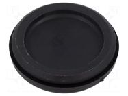 Grommet; with bulkhead; Ømount.hole: 50.2mm; black; Øcable: 1÷36mm TRELLEBORG