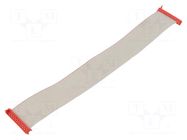 Ribbon cable with connectors; Tape ph: 1.27mm; PIN: 20; Len: 0.2m TE Connectivity