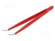 Tweezers; 150mm; Blades: curved; Blade tip shape: sharp; universal BERNSTEIN
