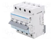 Circuit breaker; 230/400VAC; Inom: 20A; Poles: 4; Charact: C; 6kA HAGER