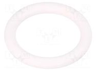 O-ring gasket; silicone; Thk: 4mm; Øint: 22mm; white; -60÷160°C ORING USZCZELNIENIA TECHNICZNE