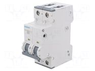 Circuit breaker; 230/400VAC; Inom: 3A; Poles: 2; Charact: C; 6kA SIEMENS