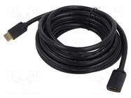 Cable; HDMI socket,HDMI plug; PVC; HDMI 1.4; Len: 5m; black; 30AWG VENTION