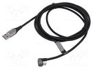 Cable; USB 2.0; USB A plug,USB C angled plug; nickel plated; 1m VENTION