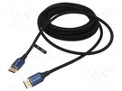 Cable; DisplayPort 1.4; DisplayPort plug,both sides; textile VENTION