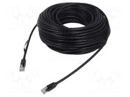 Patch cord; RJ45 plug,both sides; U/UTP; 6; stranded; CCA; 25m; PVC VENTION