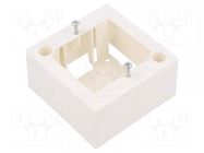 Enclosure: junction box; X: 81mm; Y: 81mm; Z: 40mm; wall mount FIBRAIN