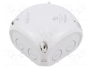 Enclosure: junction box; X: 93mm; Y: 93mm; Z: 62mm; IP66,IP67; grey HENSEL