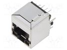 Socket; RJ45; PIN: 8; shielded,with LED; Layout: 8p8c; THT; straight BEL FUSE