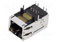 Connector: RJ45; socket; PIN: 8; shielded,with LED; 8p8c; THT BEL FUSE