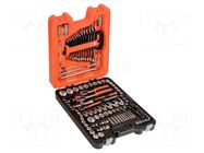 Wrench-set; 6-angles,socket spanner; Chrom-vanadium steel BAHCO