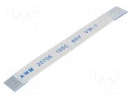 FFC tape; Cores: 10; Tape ph: 0.5mm; L: 50mm; 500mA; 60V GCT