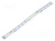 FFC tape; Cores: 12; Tape ph: 0.5mm; L: 101mm; 500mA; 60V; FFC5-TIN GCT