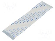 FFC tape; Cores: 50; Tape ph: 0.5mm; L: 101mm; 500mA; 60V; FFC5-TIN GCT
