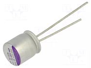 Capacitor: polymer; 180uF; 16VDC; THT; ±20%; Ø8x9mm; Pitch: 3.5mm PANASONIC