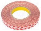 Tape: fixing; W: 19mm; L: 50m; Thk: 200um; double-sided; transparent 3M
