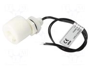 Sensor: liquid level; -20÷80°C; OUT: NO/NC; IP67; polypropylene CARLO GAVAZZI