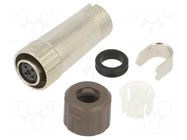 Connector: circular; plug; female; LF; 10A; PIN: 4; straight HIROSE