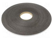 Tape: sealing; W: 10mm; L: 30m; Thk: 2mm; grey; caoutchouc hot-melt INTRA