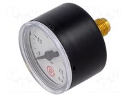 Manometer; 0÷2.5bar; G 1/8",rear connection; 40mm; Temp: -20÷60°C PNEUMAT