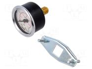 Manometer; 0÷4bar; G 1/4",rear connection; 50mm; Temp: -20÷60°C PNEUMAT