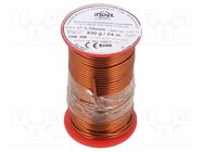 Coil wire; single coated enamelled; 1.7mm; 0.5kg; -65÷200°C INDEL