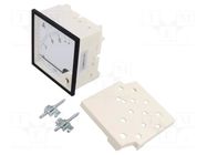 Ammeter; on panel; I AC: 0÷15A; True RMS; Class: 1.5; 40÷72Hz; 600V LUMEL