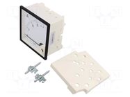 Ammeter; on panel; I AC: 0÷15A; True RMS; Class: 1.5; 40÷72Hz; 600V LUMEL