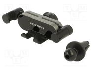 Car holder; grey; air vent; 4.7÷7.2" VENTION