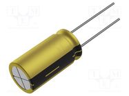 Capacitor: electrolytic; THT; 100uF; 25VDC; Ø6.3x11mm; ±20%; 2000h SAMWHA