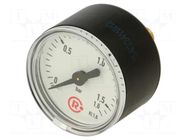Manometer; 0÷1.6bar; G 1/8",rear connection; 40mm; Temp: -20÷60°C PNEUMAT