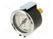Manometer; 0÷1.6bar; G 1/8",rear connection; 40mm; Temp: -20÷60°C PNEUMAT