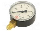 Manometer; 0÷60bar; 63mm; non-aggressive liquids,inert gases PNEUMAT
