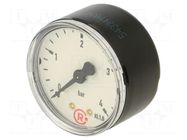Manometer; 0÷4bar; G 1/4",rear connection; 50mm; Temp: -20÷60°C PNEUMAT