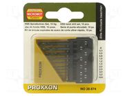 Drill set; for metal; high speed steel; box; metal; 10pcs. PROXXON