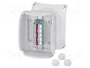 Enclosure: junction box; X: 205mm; Y: 255mm; Z: 112mm; IP66; grey HENSEL