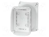 Enclosure: junction box; X: 130mm; Y: 180mm; Z: 77mm; IP66,IP67; grey HENSEL