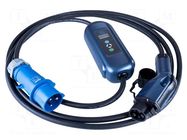 Charger: eMobility; 2x0.75mm2,3x6mm2; 110/250VAC; 7.2kW; IP54 AKYGA