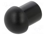 Stopper; polyamide; black; Entrelec; Ø: 12mm; Size: 16; L: 13mm TE Connectivity