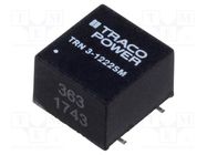 Converter: DC/DC; 3W; Uin: 9÷18VDC; Uout: 12VDC; Uout2: -12VDC; SMT TRACO POWER