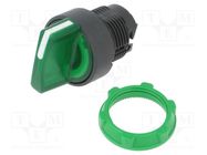 Switch: rotary; 22mm; Stabl.pos: 3; green; LED; IP66; prominent SCHNEIDER ELECTRIC