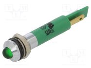 Indicator: LED; prominent; green; 230VAC; Ø8mm; 5mcd CML INNOVATIVE TECHNOLOGIES
