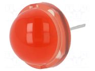 LED; red; 20mm; 500÷900mcd; 120°; Front: convex; 5.85÷7.5VDC KINGBRIGHT ELECTRONIC