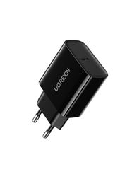 Wall Quick Charger 20W USB-C QC4.0+ PD3.0, Black